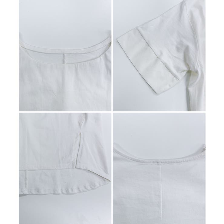 異素材切り替え半袖Tシャツ | atONE | 詳細画像23 