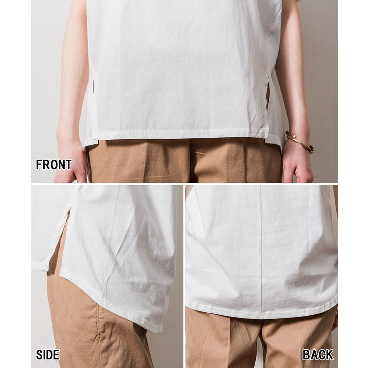 異素材切り替え半袖Tシャツ | atONE | 詳細画像24 