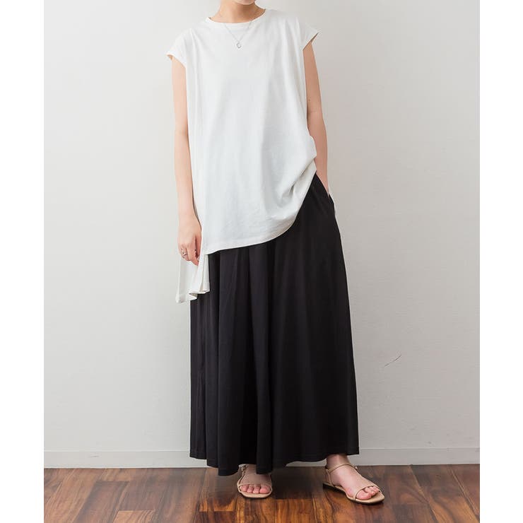 アシメフレンチスリーブカットソー | atONE | 詳細画像11 