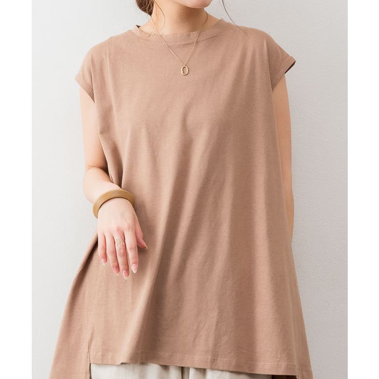 アシメフレンチスリーブカットソー | atONE | 詳細画像14 