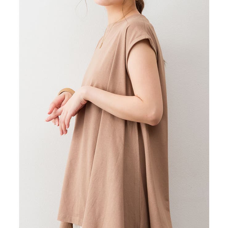 アシメフレンチスリーブカットソー | atONE | 詳細画像15 