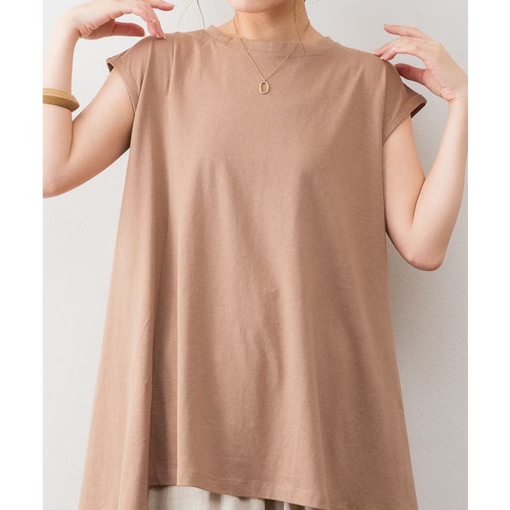 アシメフレンチスリーブカットソー | atONE | 詳細画像17 