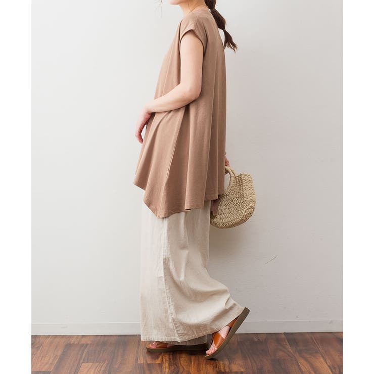 アシメフレンチスリーブカットソー | atONE | 詳細画像19 