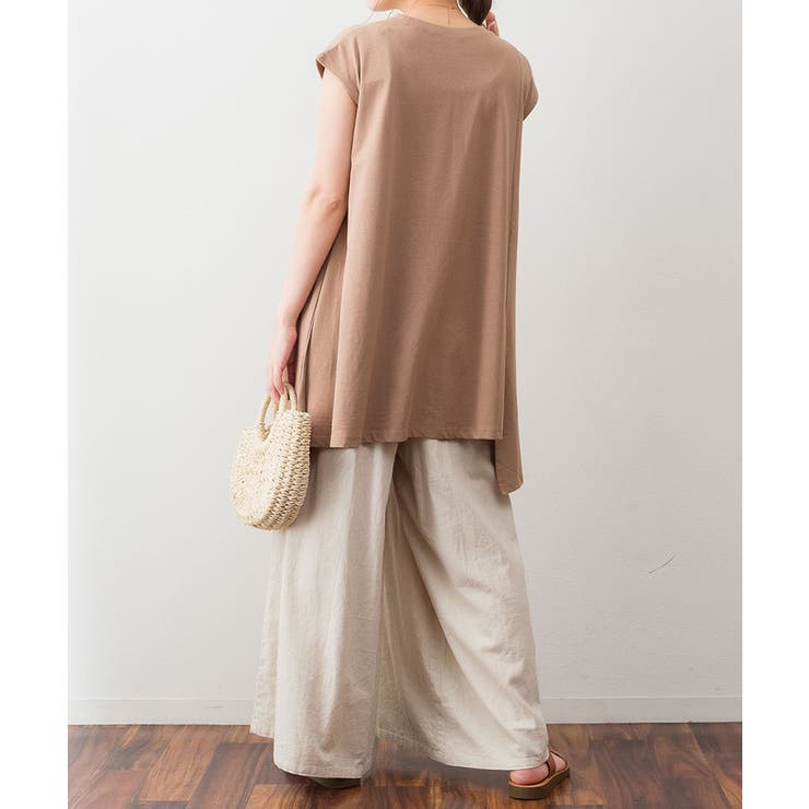 アシメフレンチスリーブカットソー | atONE | 詳細画像20 