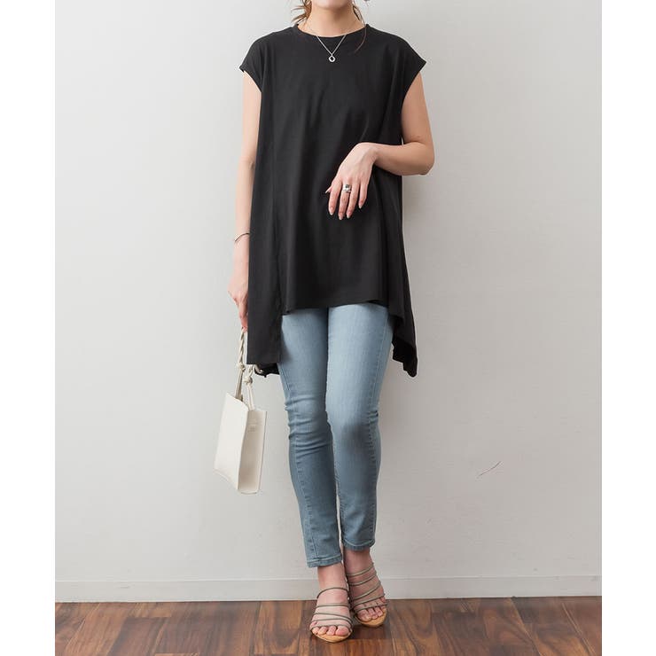 アシメフレンチスリーブカットソー | atONE | 詳細画像25 