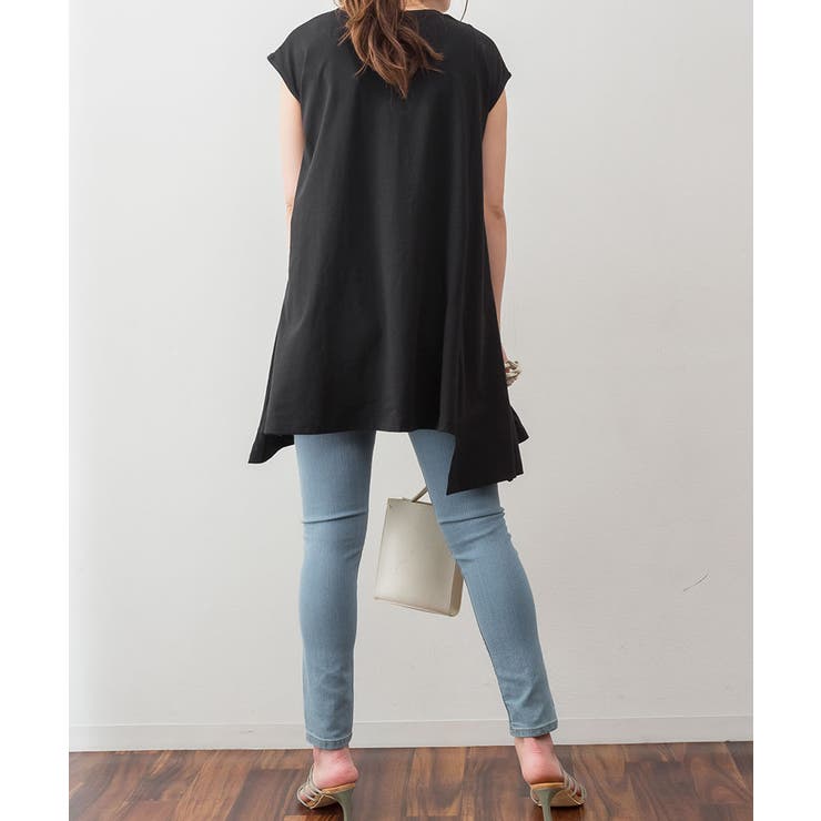 アシメフレンチスリーブカットソー | atONE | 詳細画像27 