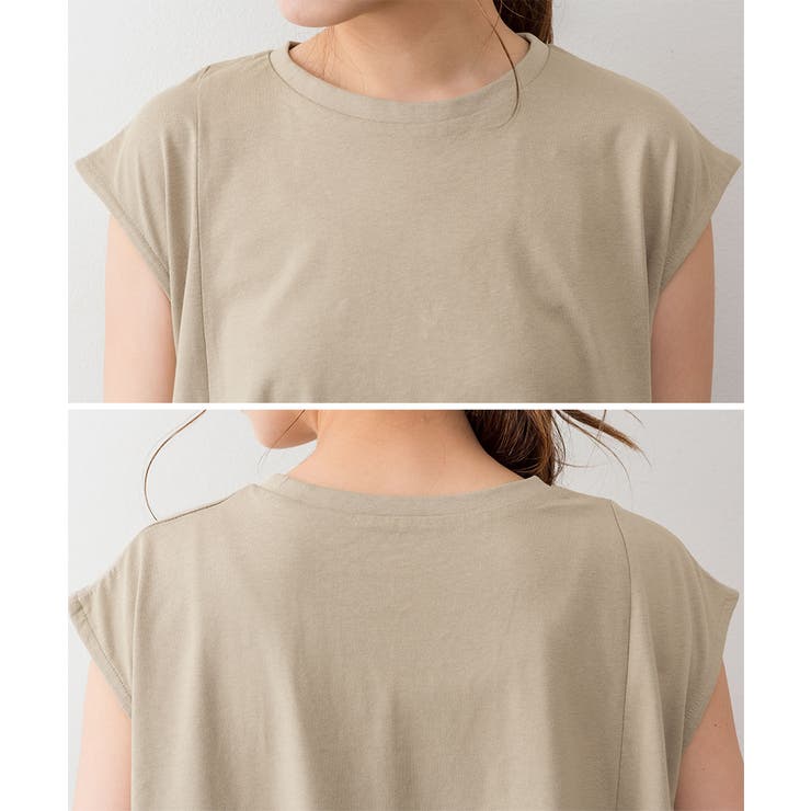 アシメフレンチスリーブカットソー | atONE | 詳細画像37 