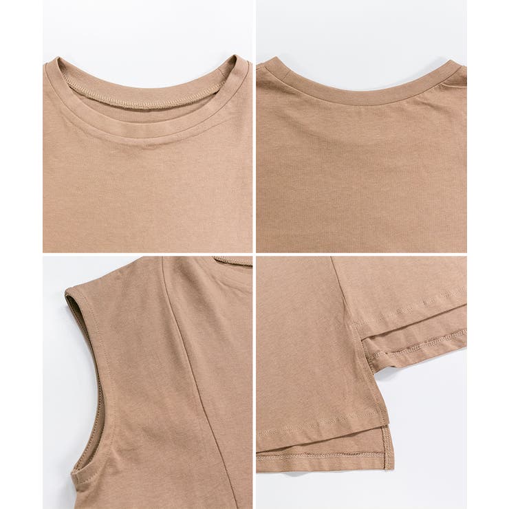 アシメフレンチスリーブカットソー | atONE | 詳細画像40 