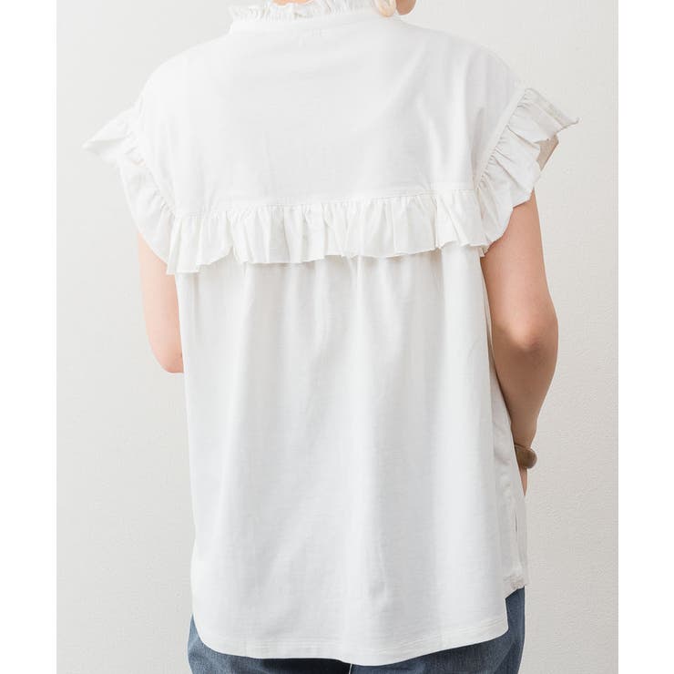 前後2WAYフリルブラウス風カットソー | atONE | 詳細画像11 