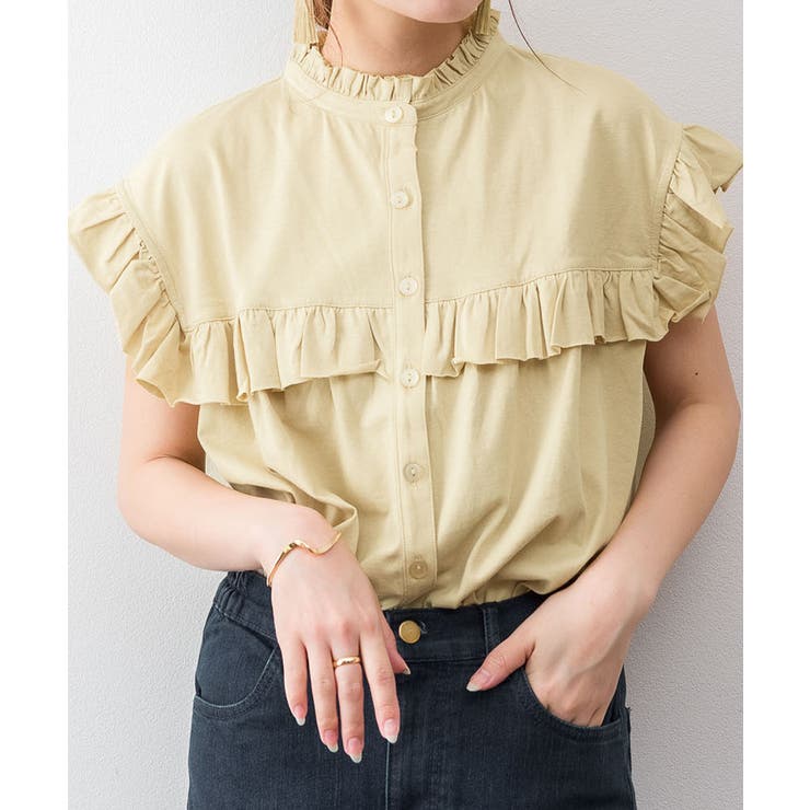 前後2WAYフリルブラウス風カットソー | atONE | 詳細画像16 