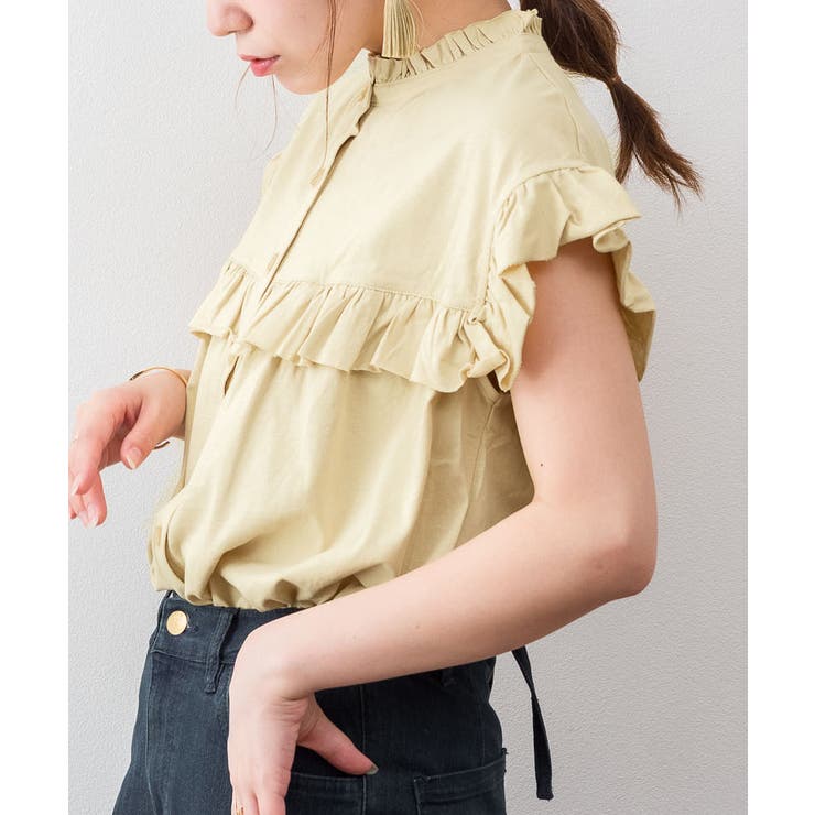 前後2WAYフリルブラウス風カットソー | atONE | 詳細画像17 