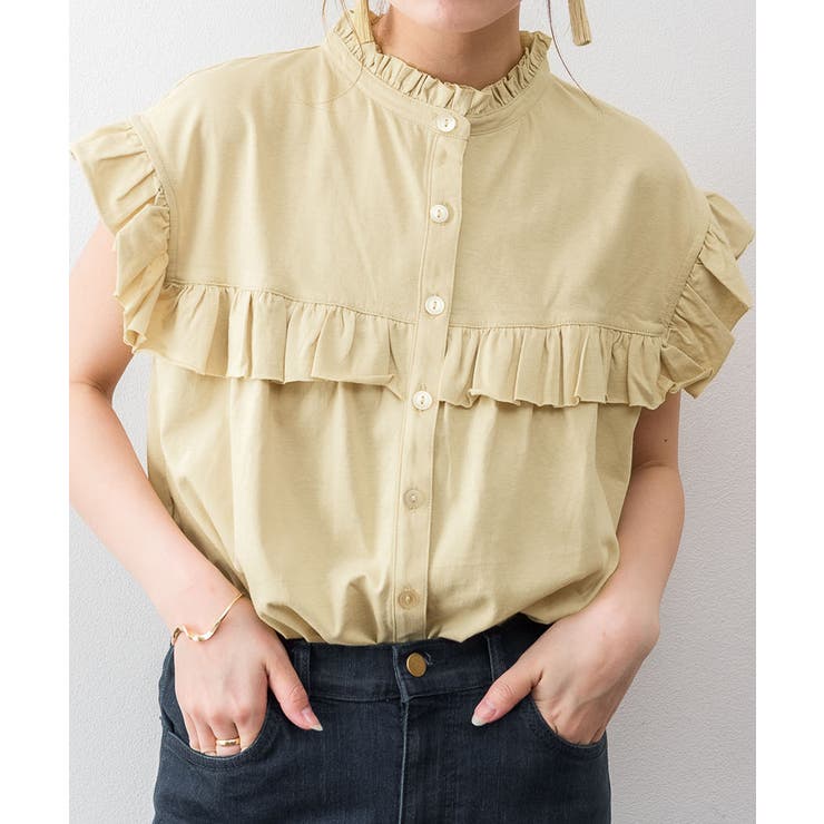 前後2WAYフリルブラウス風カットソー | atONE | 詳細画像19 