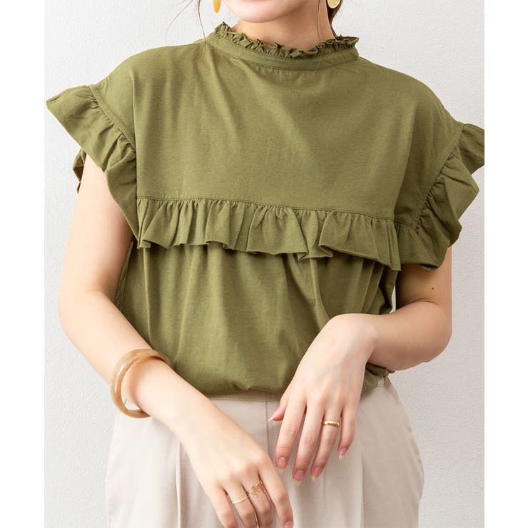 前後2WAYフリルブラウス風カットソー | atONE | 詳細画像23 