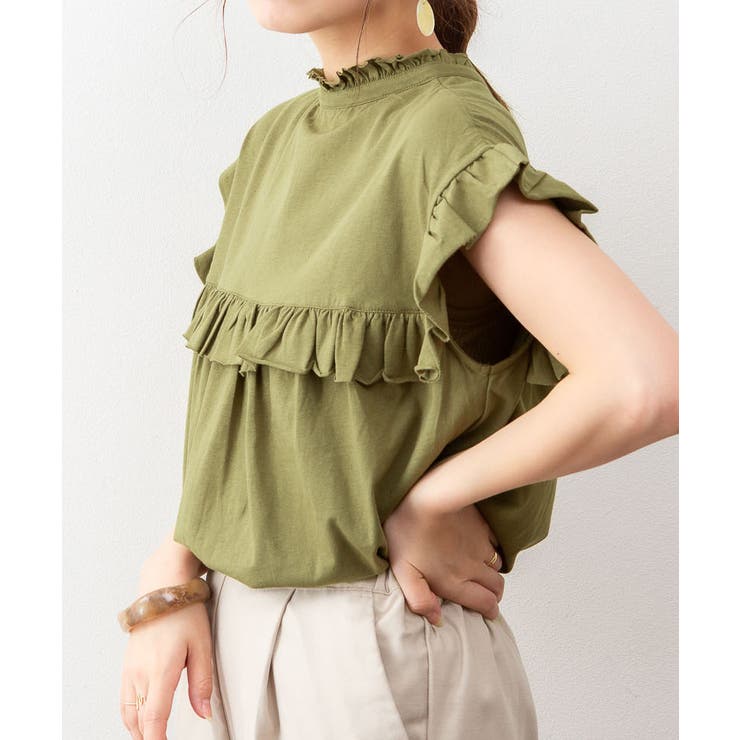 前後2WAYフリルブラウス風カットソー | atONE | 詳細画像24 