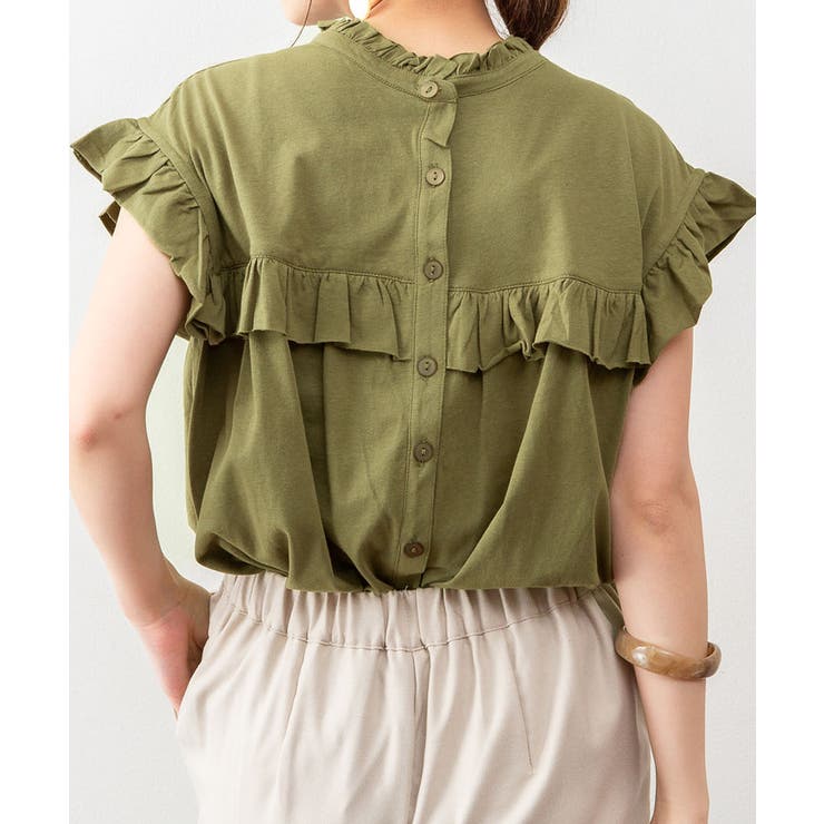 前後2WAYフリルブラウス風カットソー | atONE | 詳細画像25 