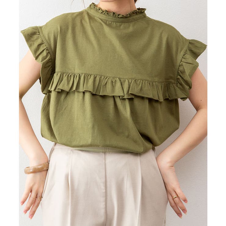 前後2WAYフリルブラウス風カットソー | atONE | 詳細画像26 