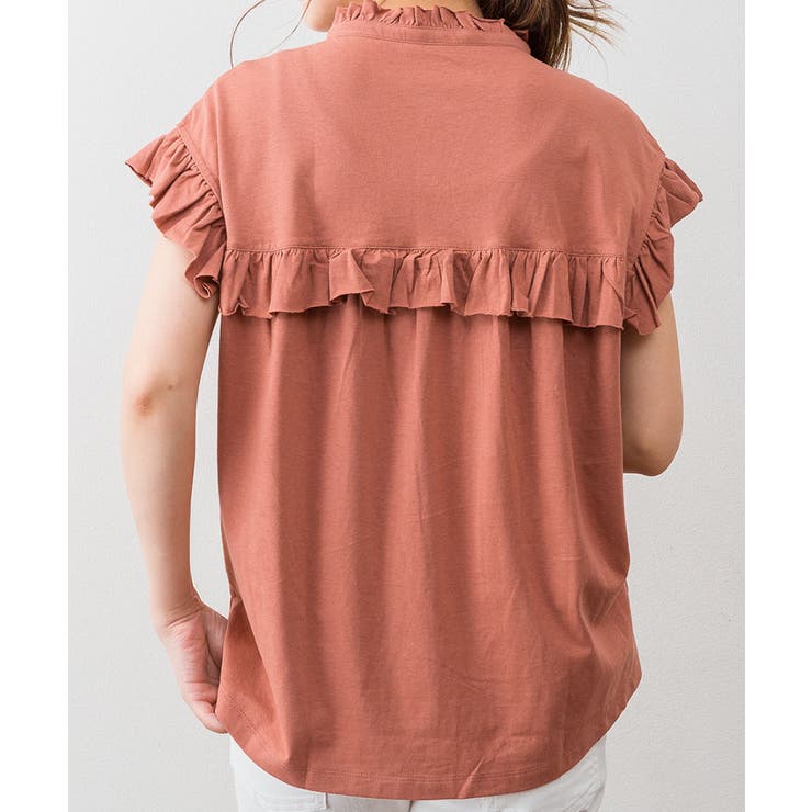 前後2WAYフリルブラウス風カットソー | atONE | 詳細画像32 