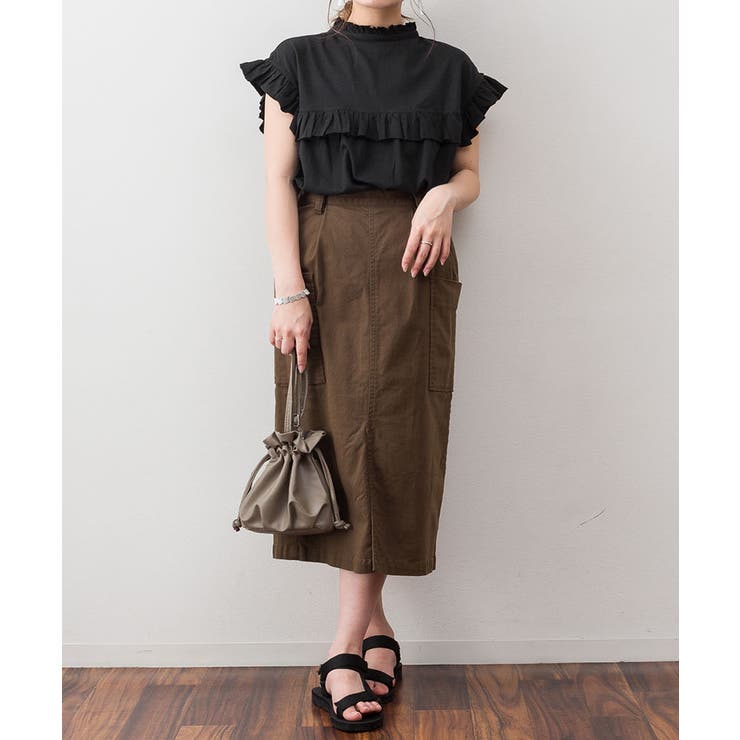 前後2WAYフリルブラウス風カットソー | atONE | 詳細画像41 