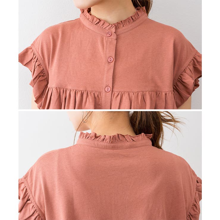 前後2WAYフリルブラウス風カットソー | atONE | 詳細画像46 