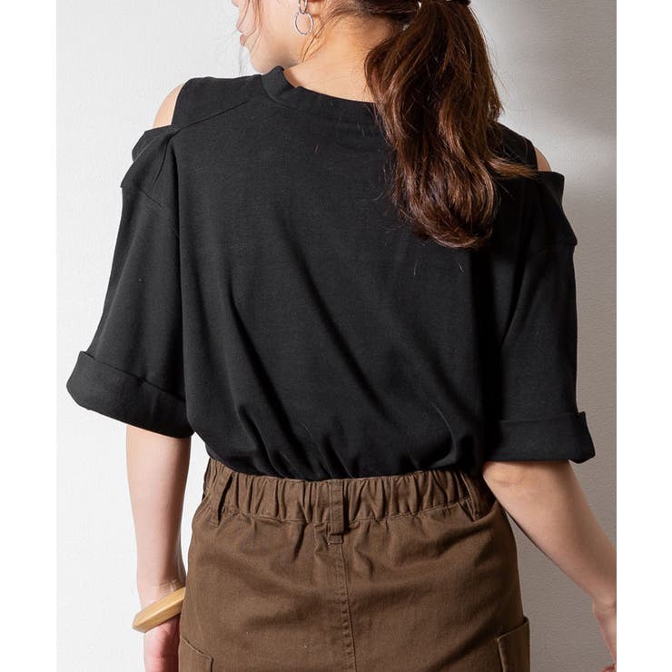 ショルダーオープン半袖Tシャツ | atONE | 詳細画像11 