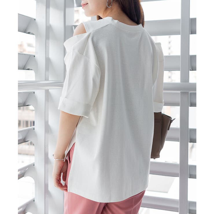 ショルダーオープン半袖Tシャツ | atONE | 詳細画像31 