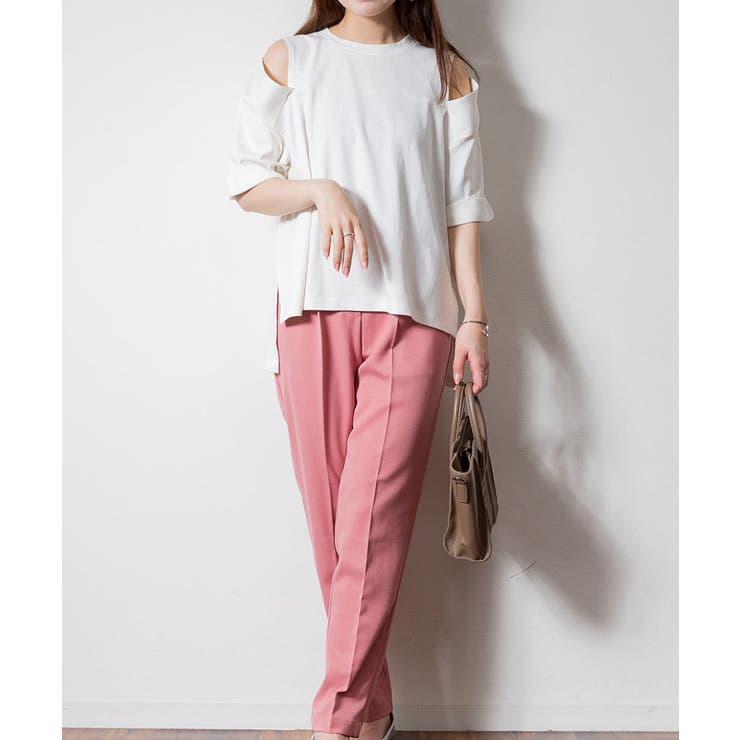 ショルダーオープン半袖Tシャツ | atONE | 詳細画像32 