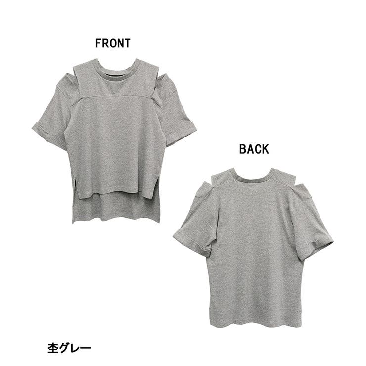 ショルダーオープン半袖Tシャツ | atONE | 詳細画像35 