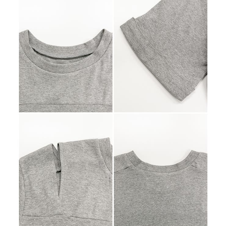 ショルダーオープン半袖Tシャツ | atONE | 詳細画像36 