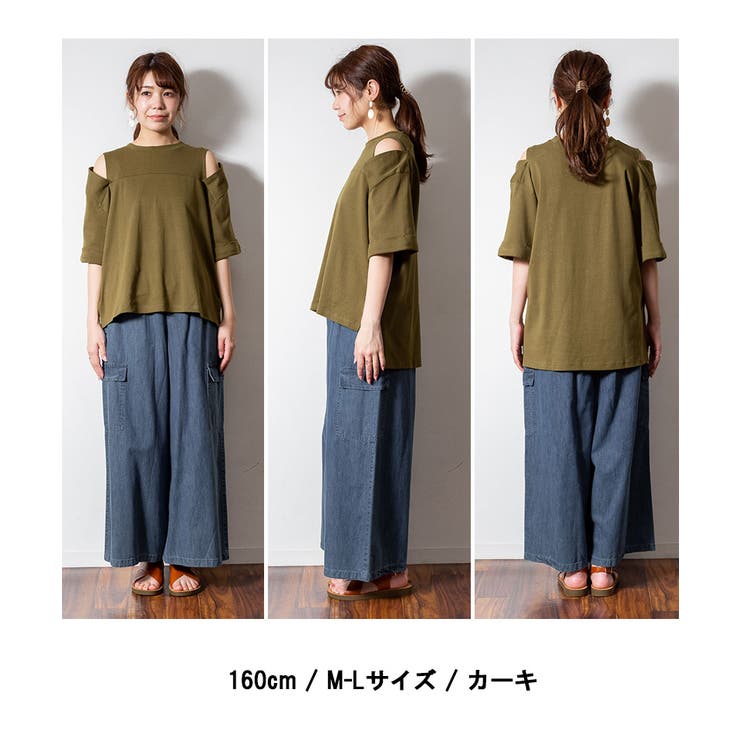 ATON パープル＆カーキ　半袖Tシャツ セール】 【セットアップ対応】カーゴポケット 半袖シャツ