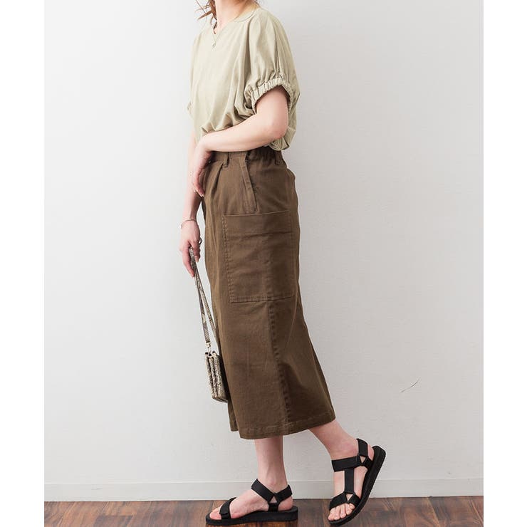 前後2WAYゴムギャザースリーブカットソー | atONE | 詳細画像20 