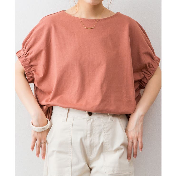 前後2WAYゴムギャザースリーブカットソー | atONE | 詳細画像29 