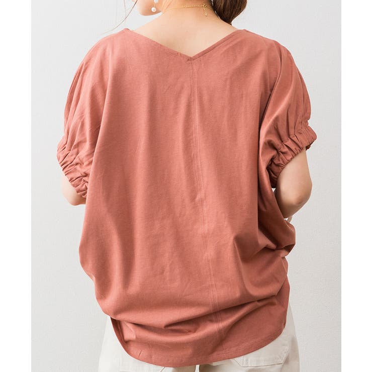 前後2WAYゴムギャザースリーブカットソー | atONE | 詳細画像32 