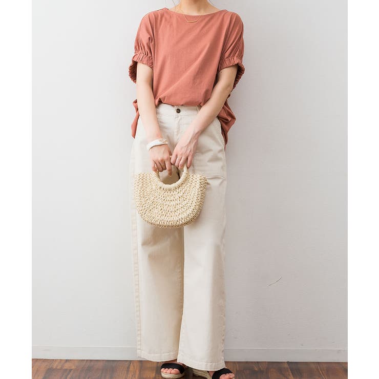 前後2WAYゴムギャザースリーブカットソー | atONE | 詳細画像33 