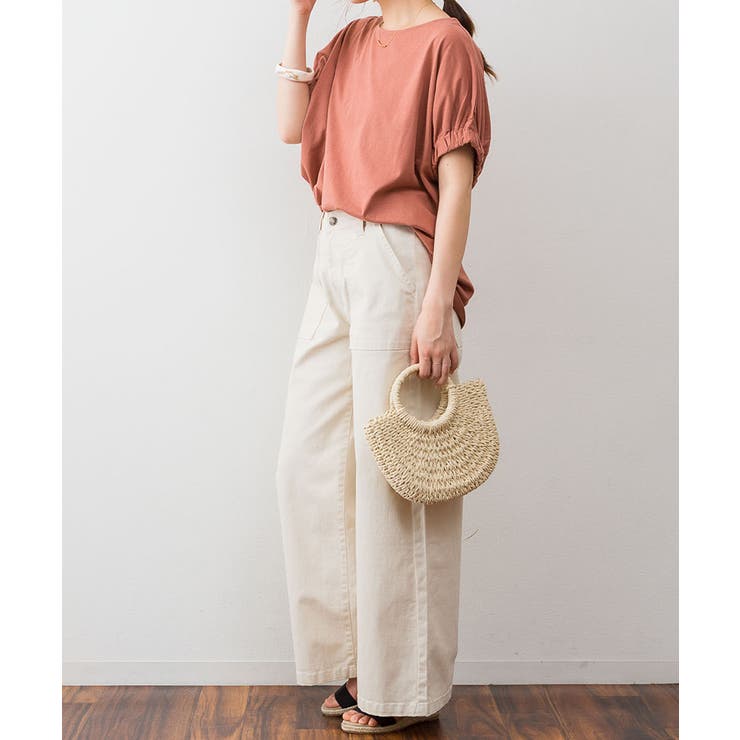 前後2WAYゴムギャザースリーブカットソー | atONE | 詳細画像35 