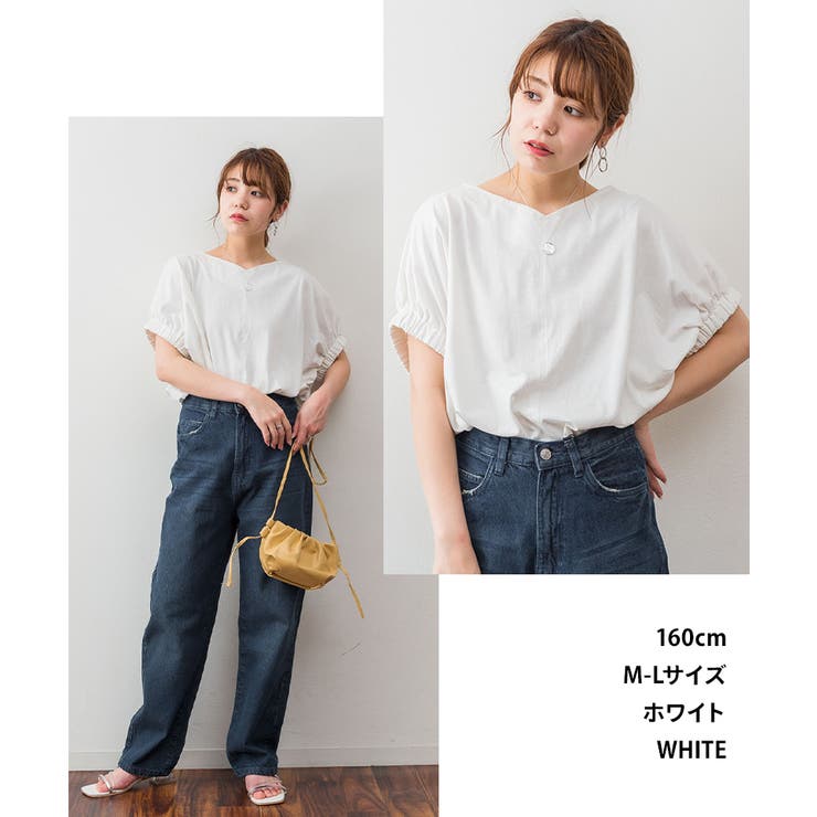 KOEISTORE カットソー レディース 春 夏 春夏 tシャツ 黒 白 5分