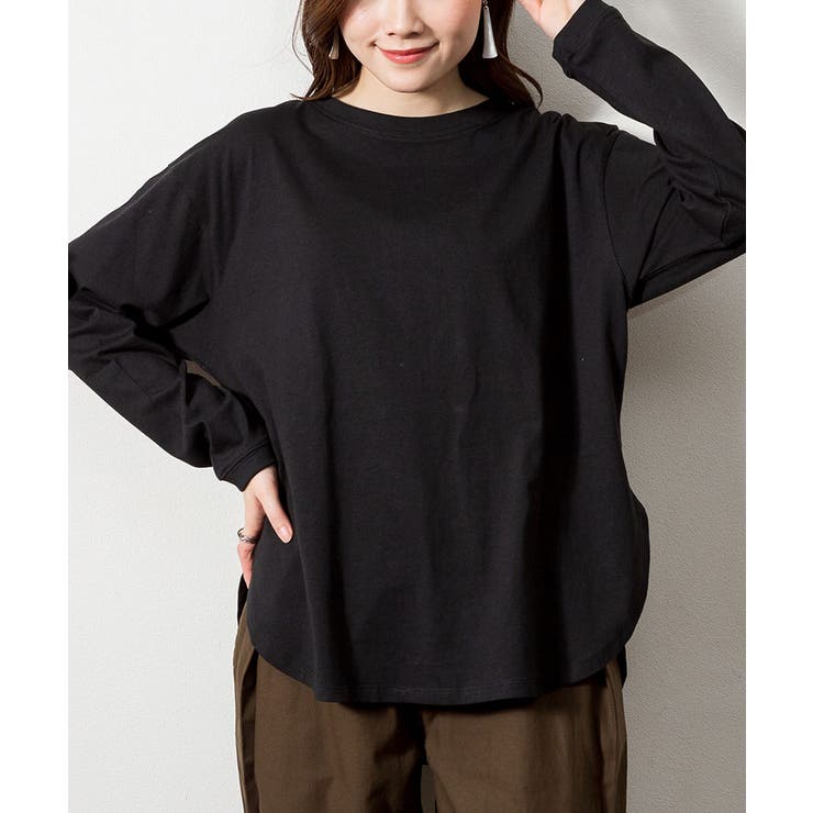 天竺ラウンドヘムロンTシャツ | atONE | 詳細画像9 