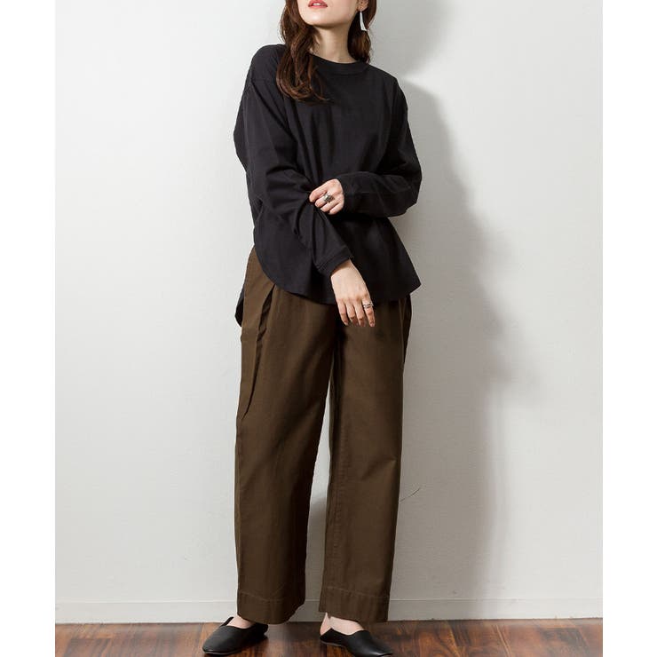 天竺ラウンドヘムロンTシャツ | atONE | 詳細画像13 