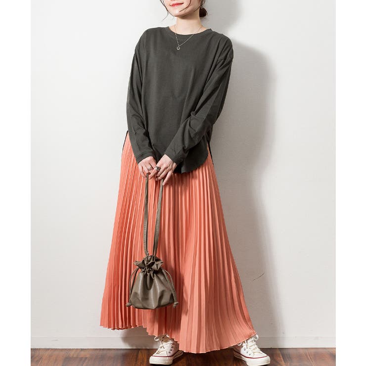 天竺ラウンドヘムロンTシャツ | atONE | 詳細画像17 