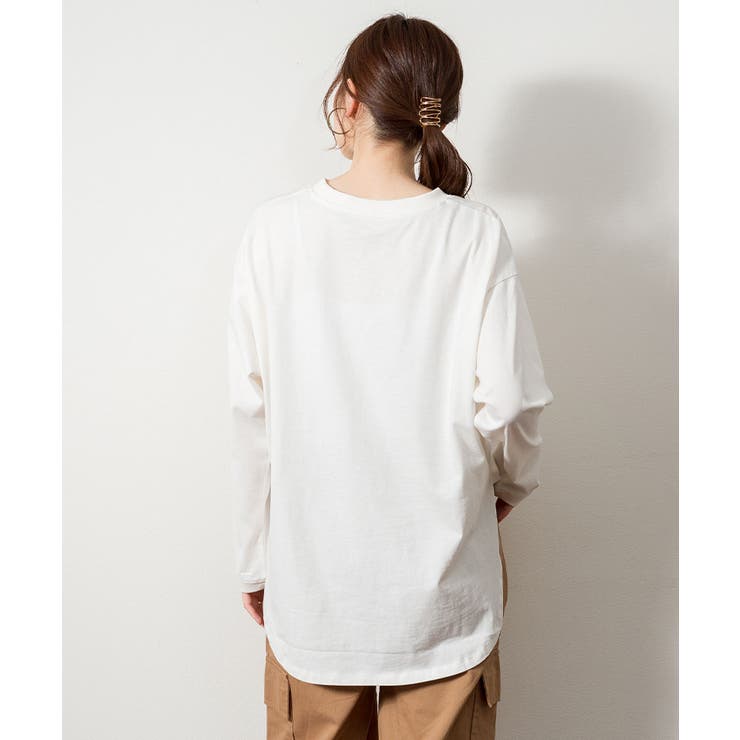 天竺ラウンドヘムロンTシャツ | atONE | 詳細画像27 