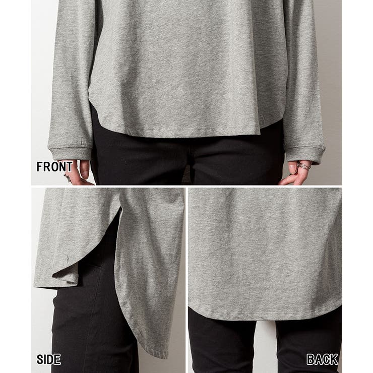 天竺ラウンドヘムロンTシャツ | atONE | 詳細画像33 