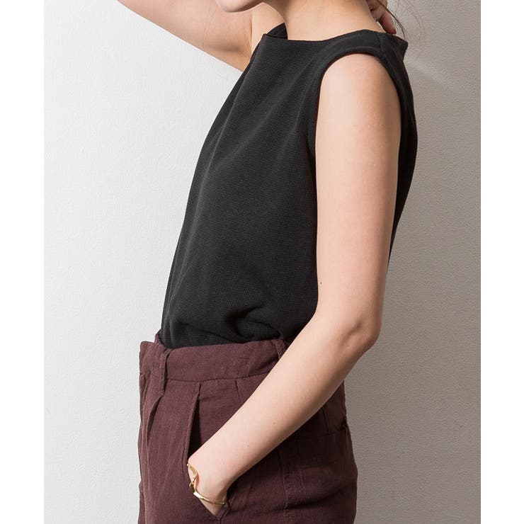 ボートネックワッフルタンクトップ | atONE | 詳細画像14 