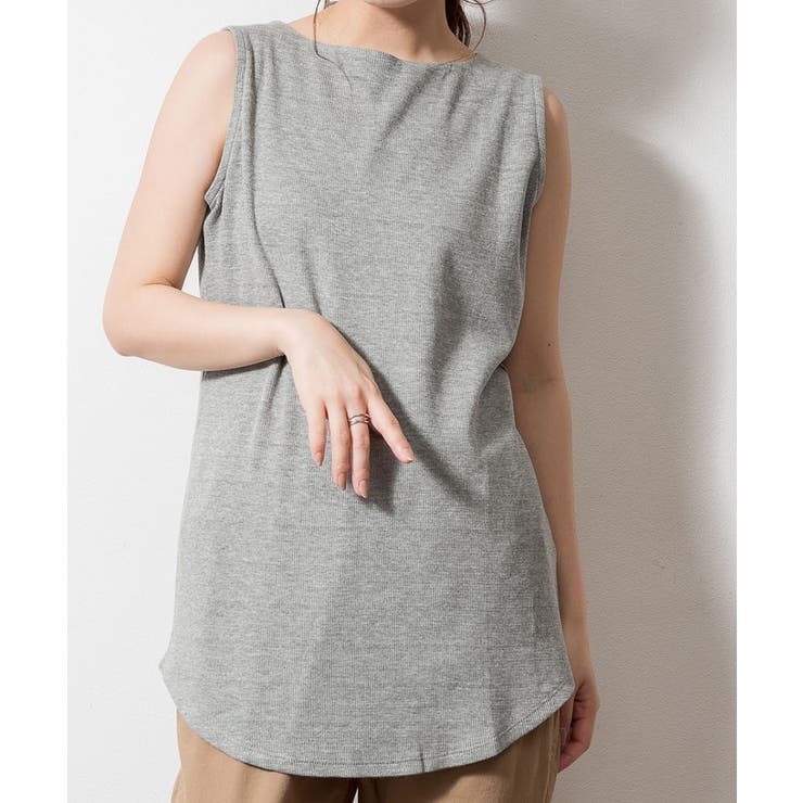 ボートネックワッフルタンクトップ | atONE | 詳細画像26 