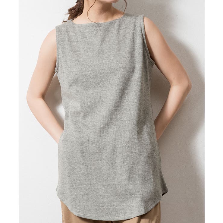 ボートネックワッフルタンクトップ | atONE | 詳細画像27 