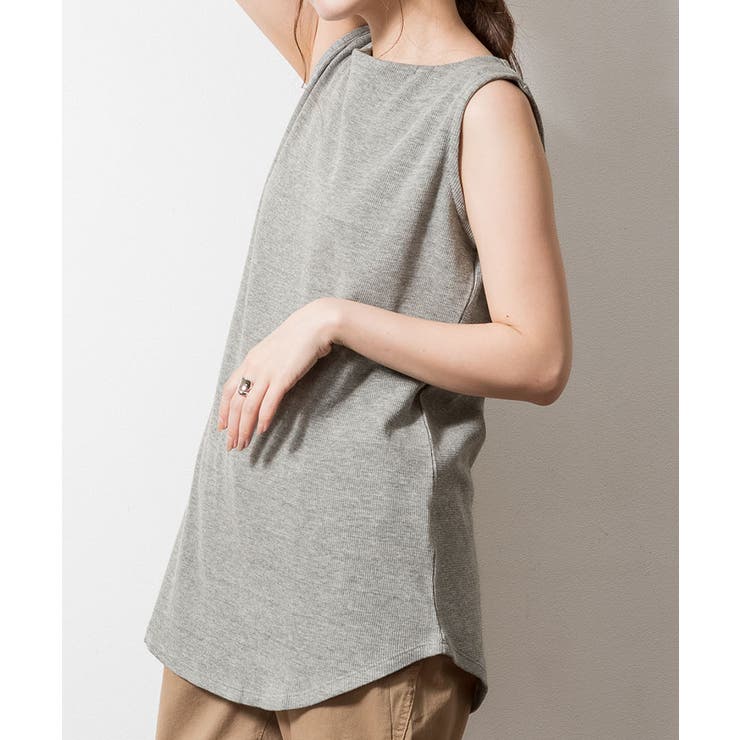 ボートネックワッフルタンクトップ | atONE | 詳細画像28 