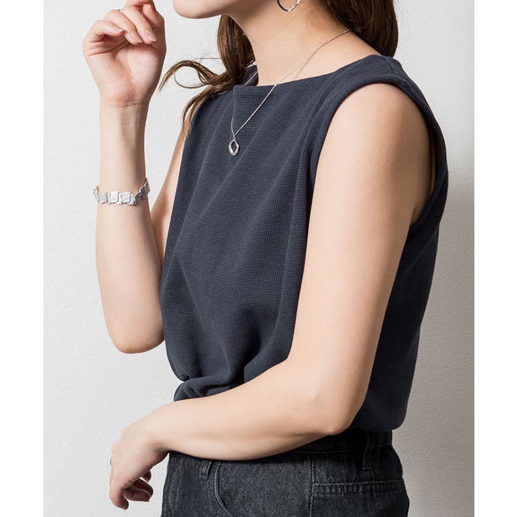 ボートネックワッフルタンクトップ | atONE | 詳細画像35 