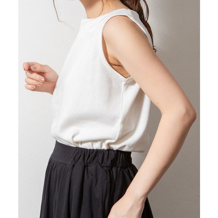 ボートネックワッフルタンクトップ | atONE | 詳細画像56 