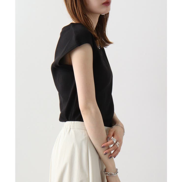 Vネックリブノースリーブ | atONE | 詳細画像42 