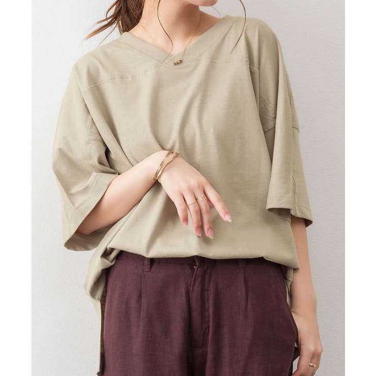 前後2WAYビックシルエットTシャツ | atONE | 詳細画像16 