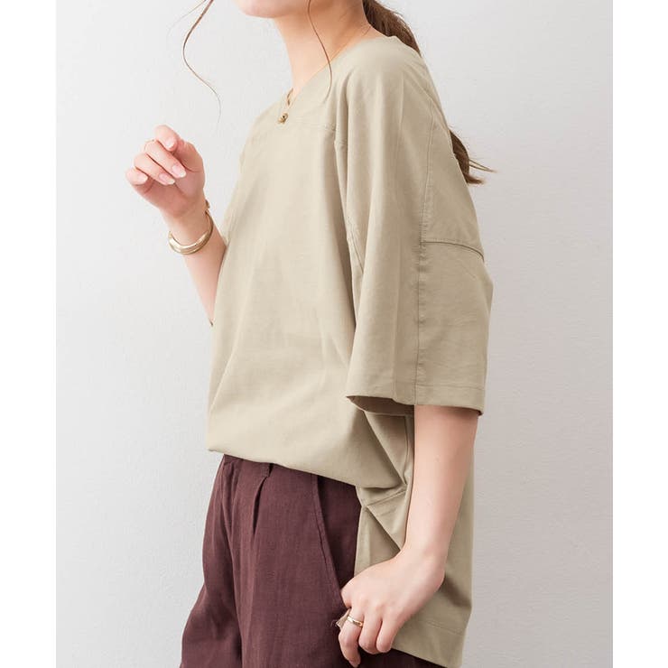 前後2WAYビックシルエットTシャツ | atONE | 詳細画像17 