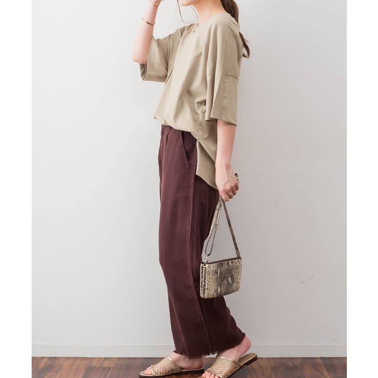 前後2WAYビックシルエットTシャツ | atONE | 詳細画像20 